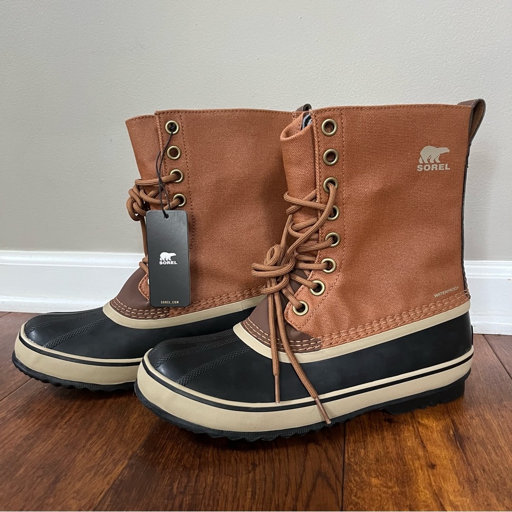 Sorel 1964 CVS Premium Snow Boot in Camel Brown - NL 3478 Size 10